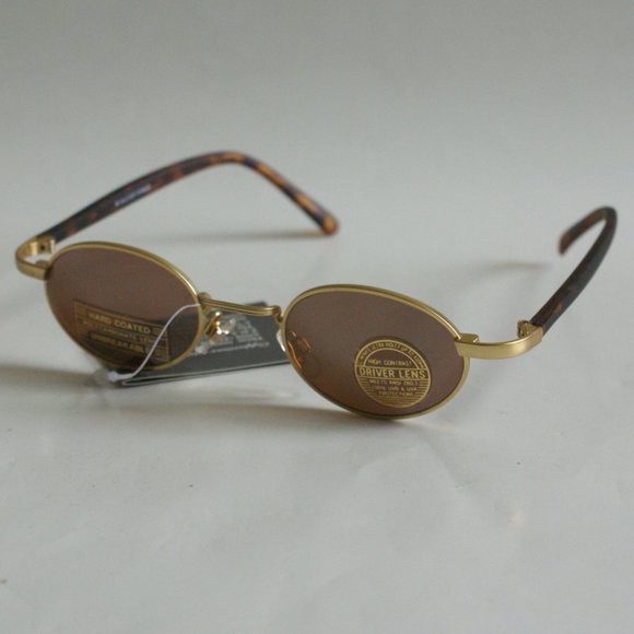 NWT True Vintage 90's Small Oval Combo Classic Coppermax lens tech sunglasses - Picture 2 of 7